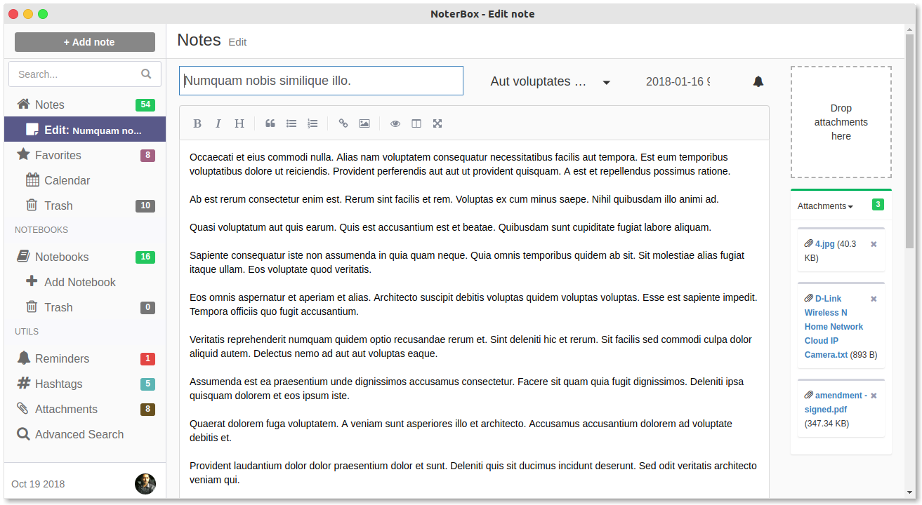 NoterBox Edit Note